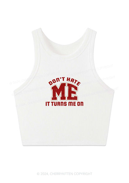 Don't Hate Me Y2K Crop Tank Top Cherrykitten