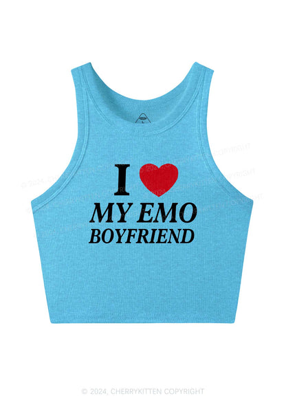 I Love My Emo BF Y2K Valentine's Day Crop Tank Top Cherrykitten