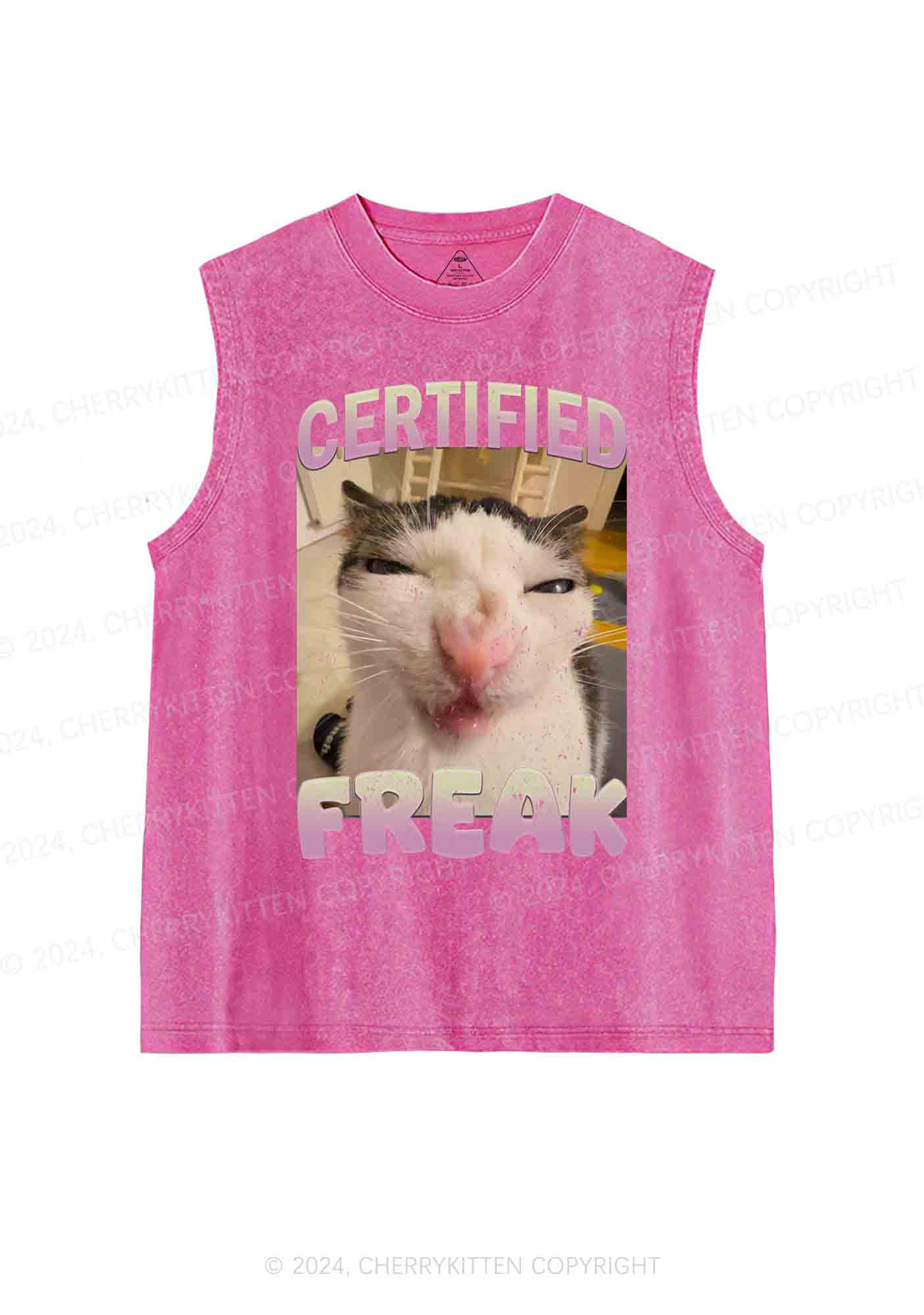 Certified Freak Y2K Washed Tank Cherrykitten