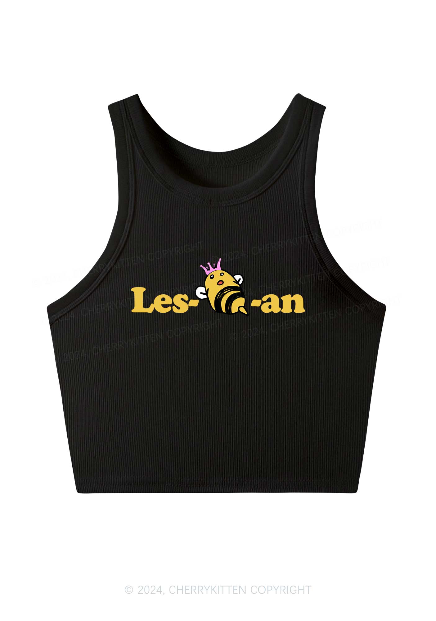 Lesbeean Y2K Crop Tank Top Cherrykitten