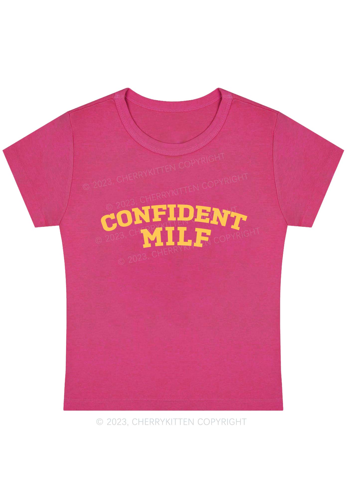 Curvy Confident Mxxf Baby Tee Cherrykitten