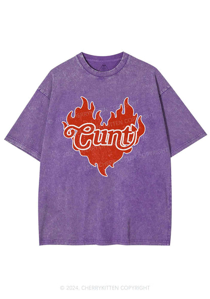 Cxxt Devil Y2K Valentine's Day Washed Tee Cherrykitten