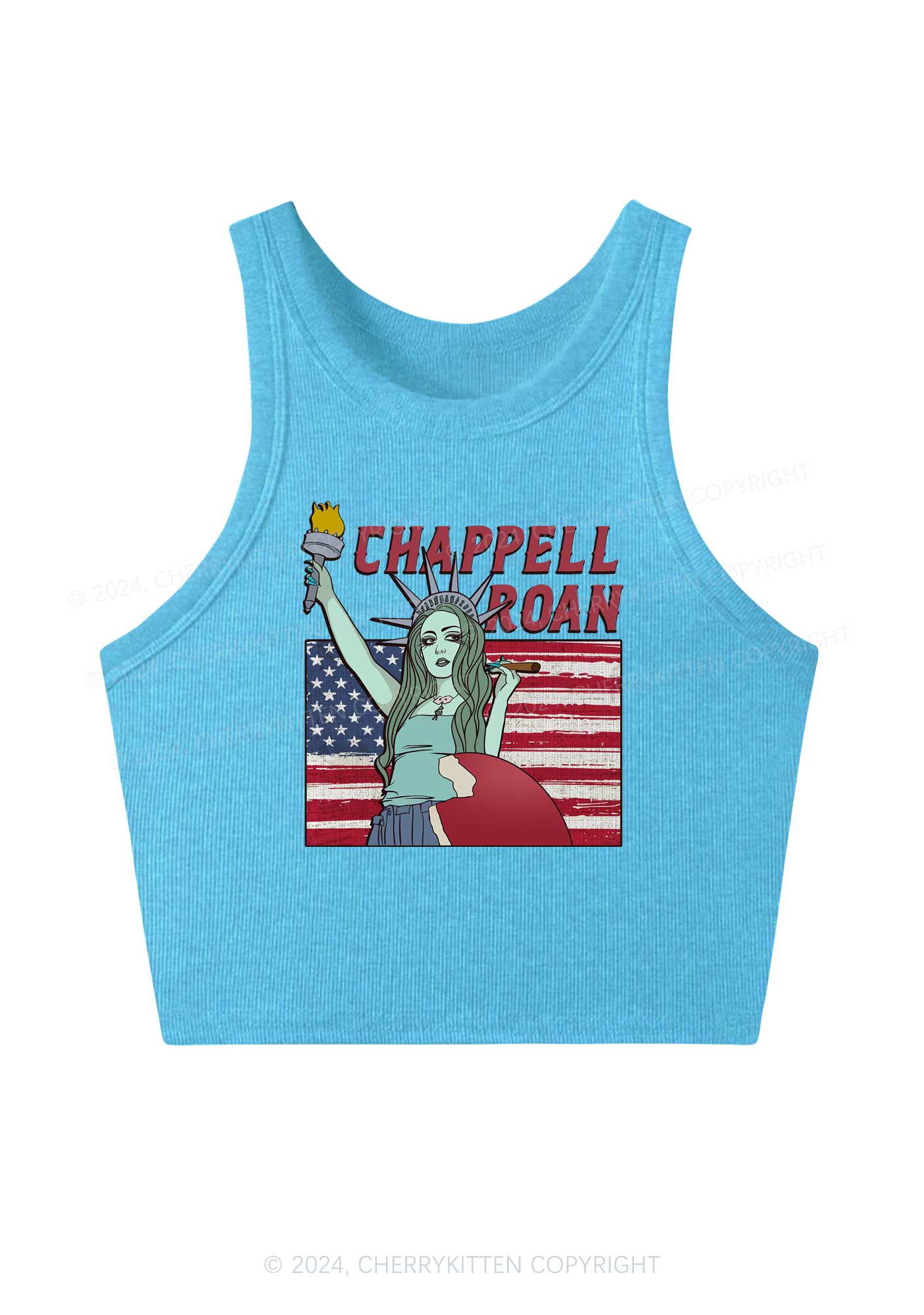 CR Statue Y2K Crop Tank Top Cherrykitten