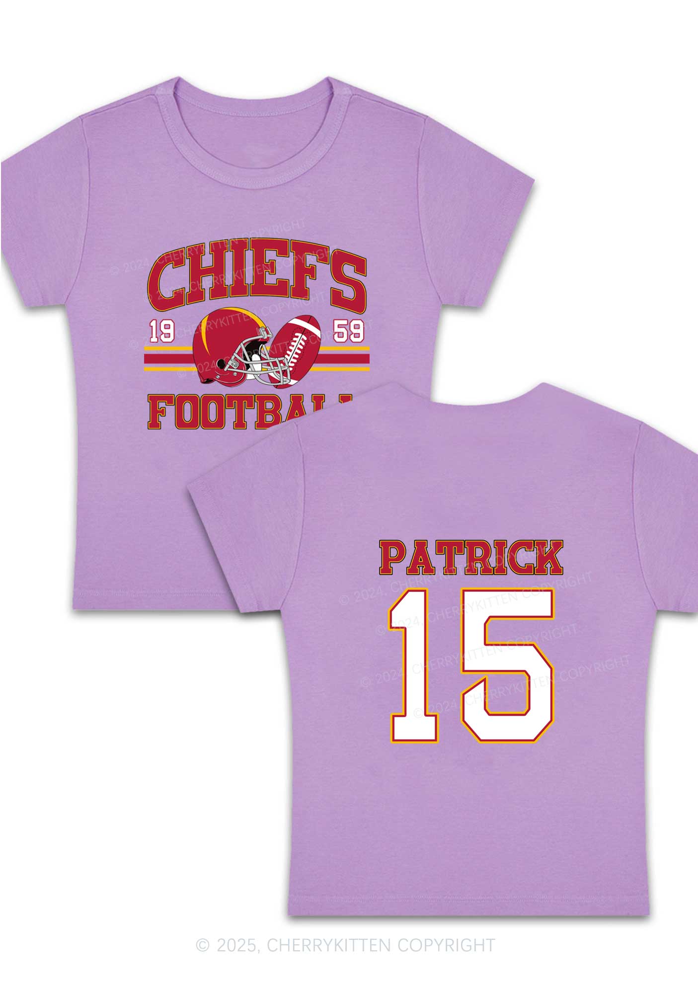 Custom Football Team Y2K Super Bowl Baby Tee Cherrykitten