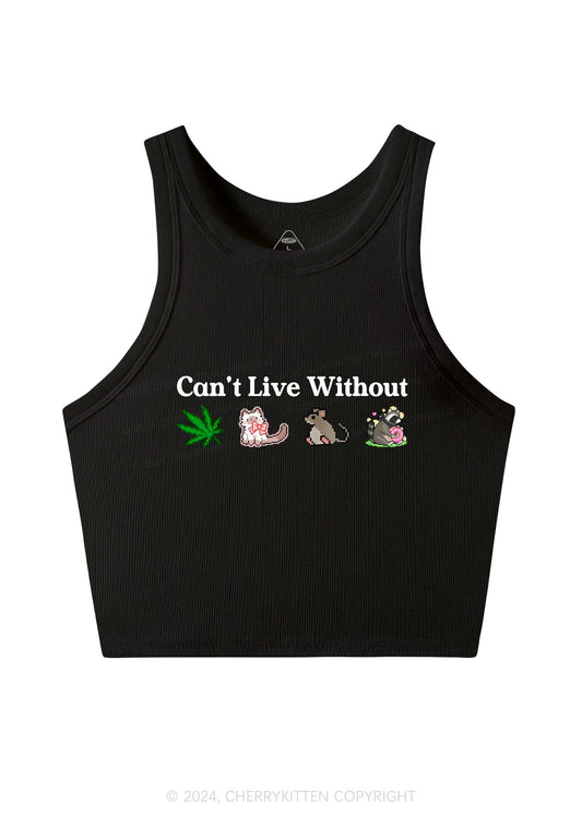 Can't Live Without Y2K Crop Tank Top Cherrykitten