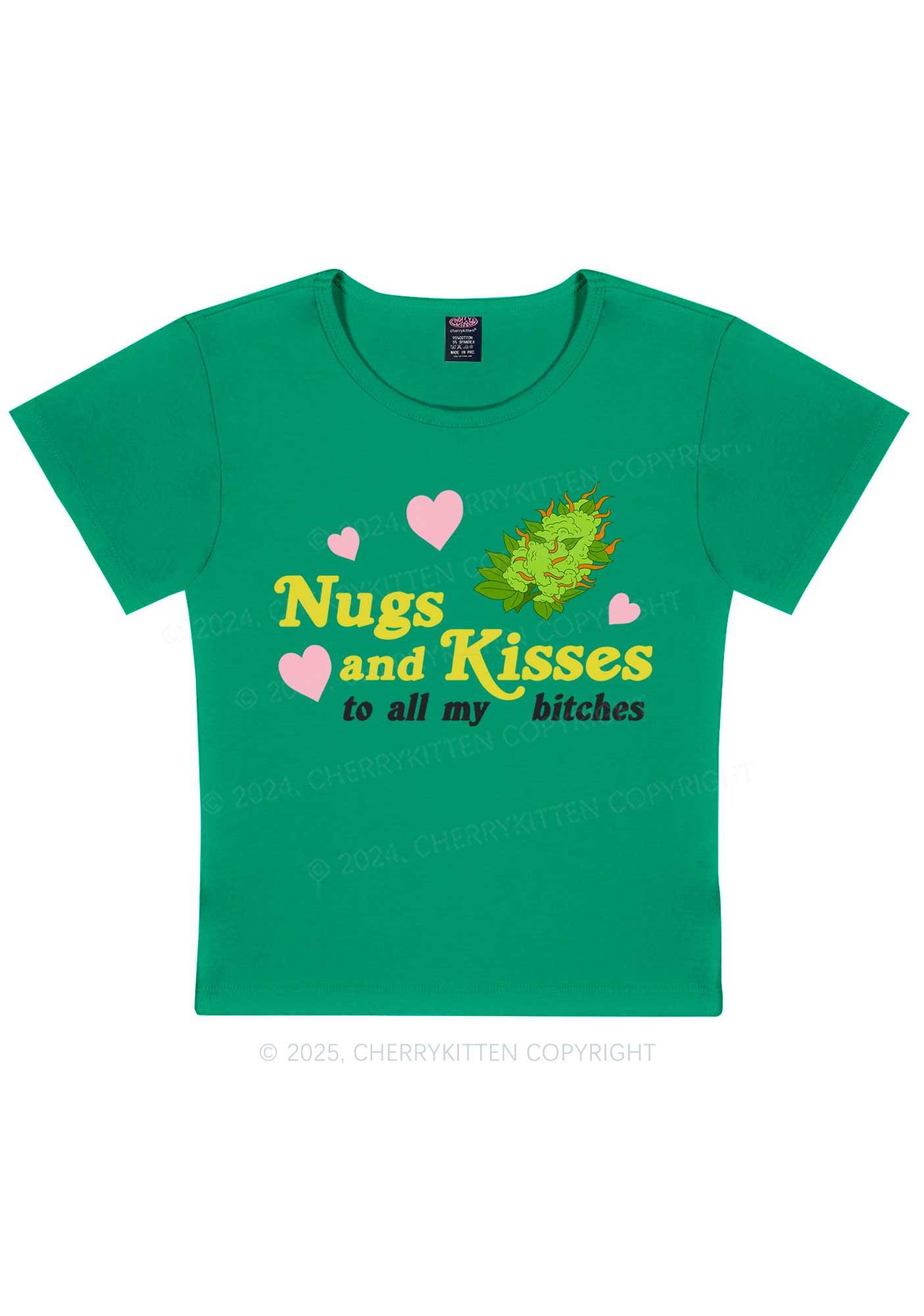 Nxgs And Kisses Y2K Baby Tee Cherrykitten