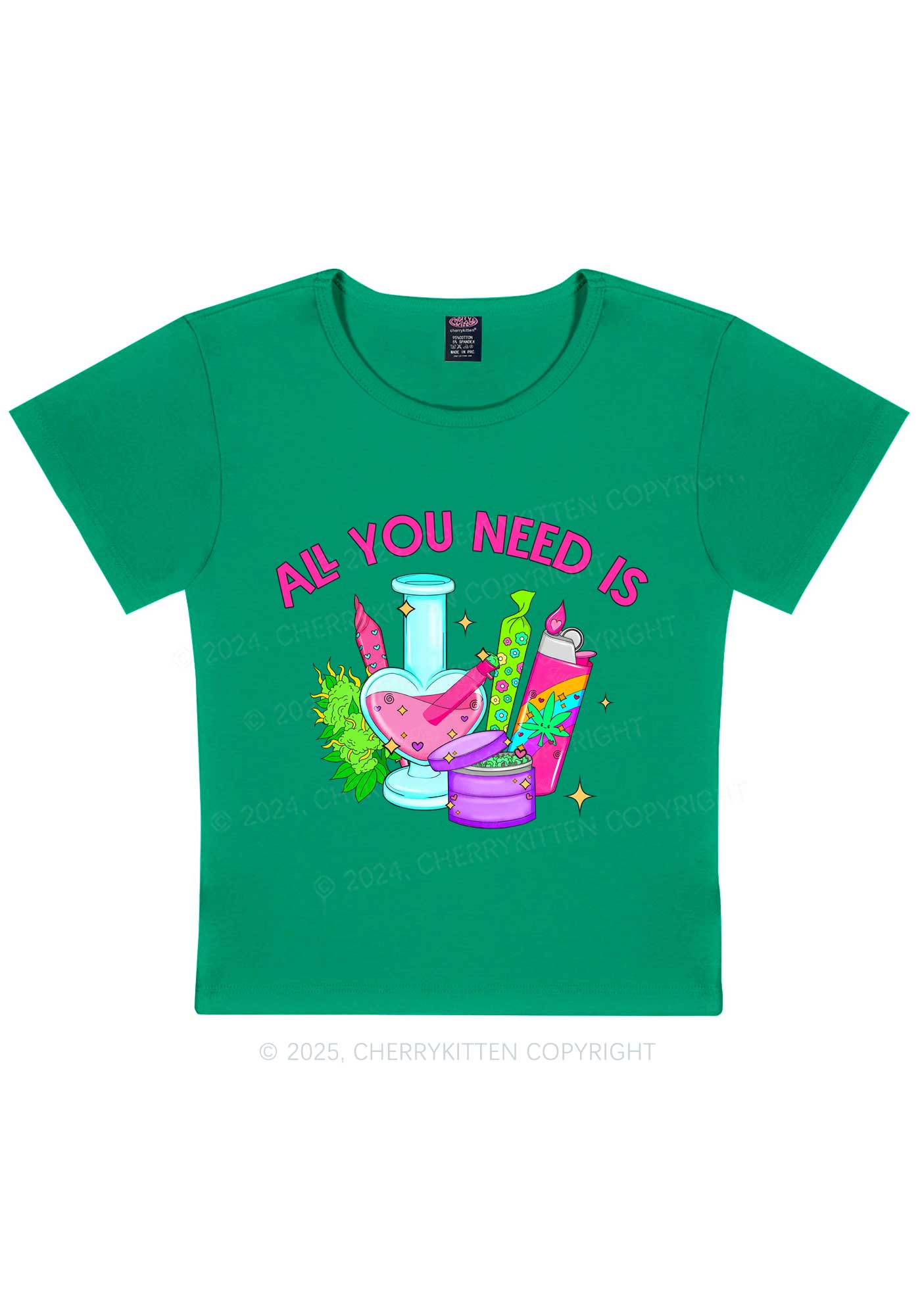 All You Need Is Y2K Baby Tee Cherrykitten