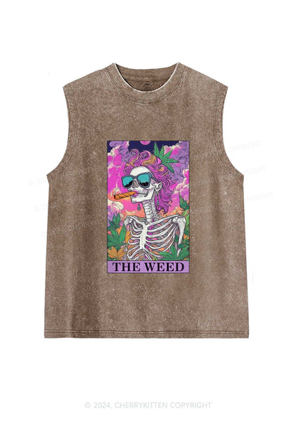 The Wxxd Skeleton Y2K Washed Tank Cherrykitten