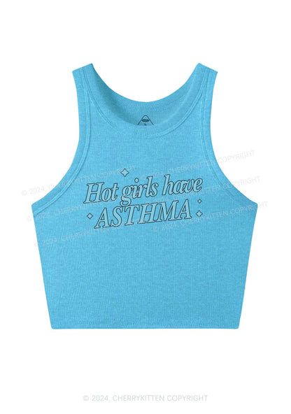 Hot Girls Have Asthma Y2K Crop Tank Top Cherrykitten