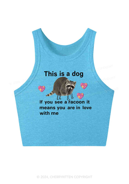 You Are In Love With Me Y2K Crop Tank Top Cherrykitten