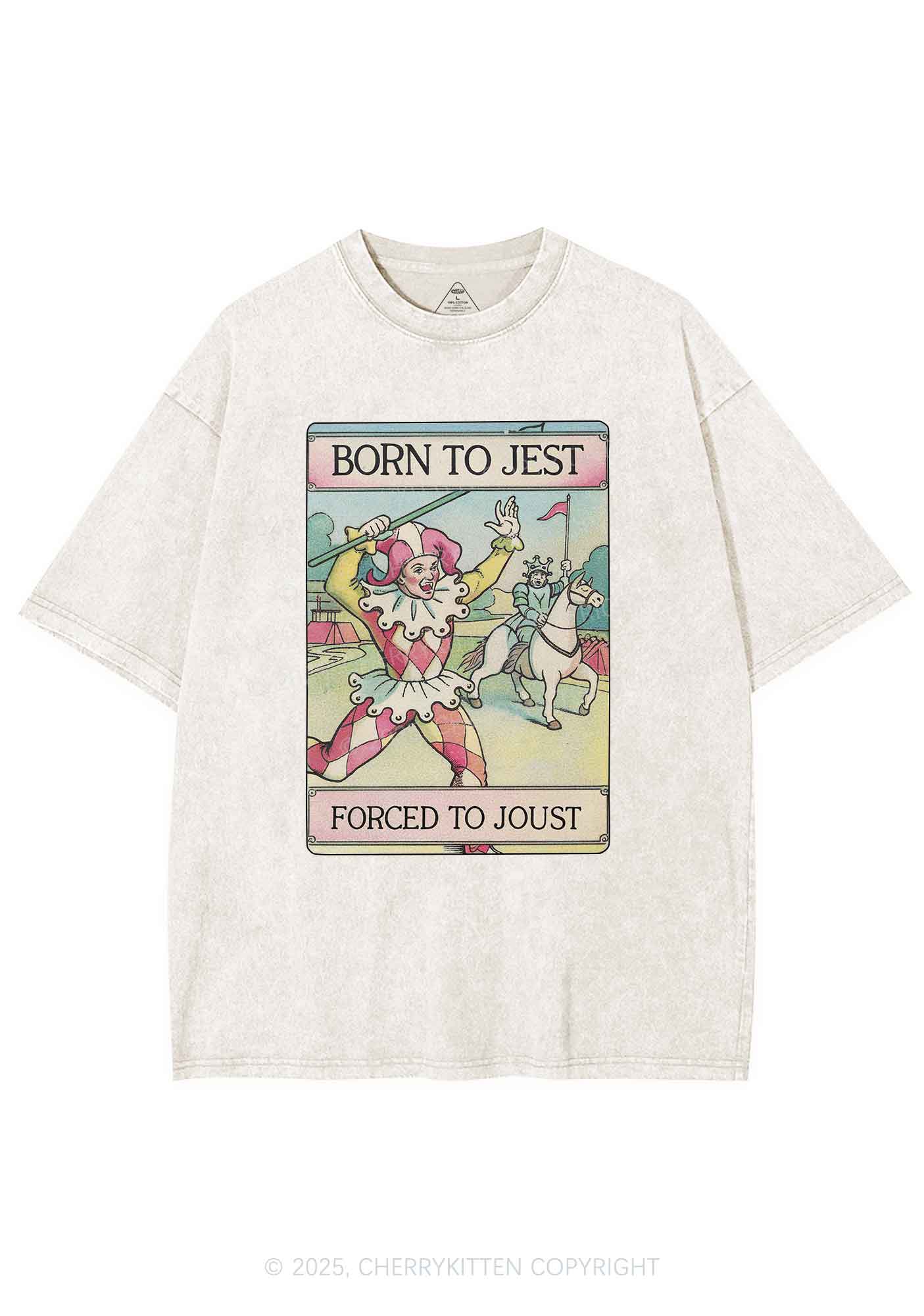 Forced To Joust Y2K Washed Tee Cherrykitten