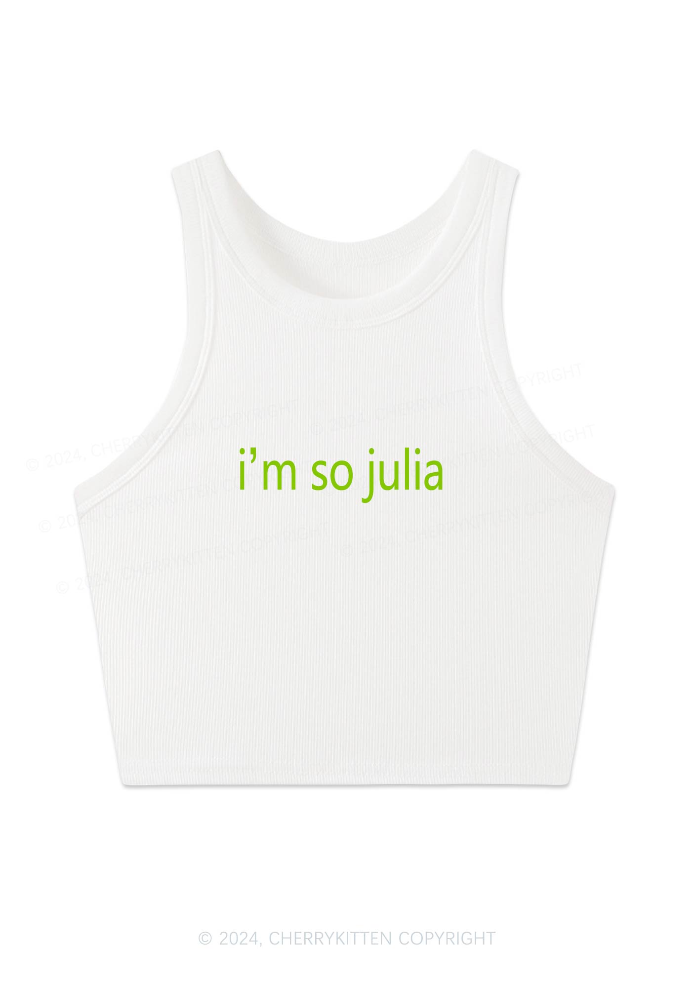 I'm So Julia Y2K Crop Tank Top Cherrykitten