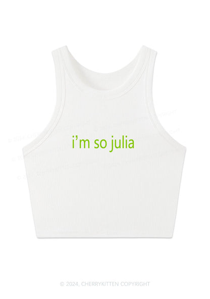 I'm So Julia Y2K Crop Tank Top Cherrykitten