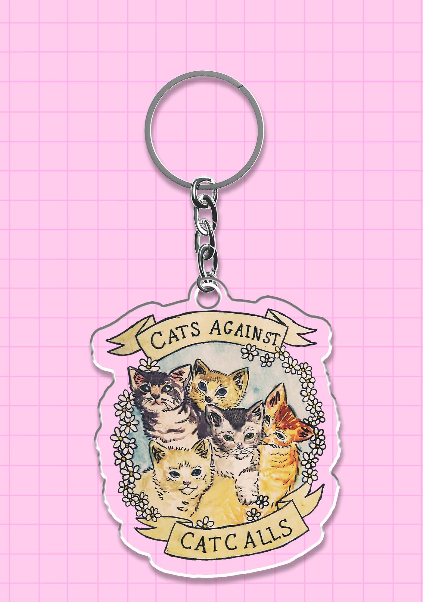 Cats Against 1Pc Y2K Keychain Cherrykitten