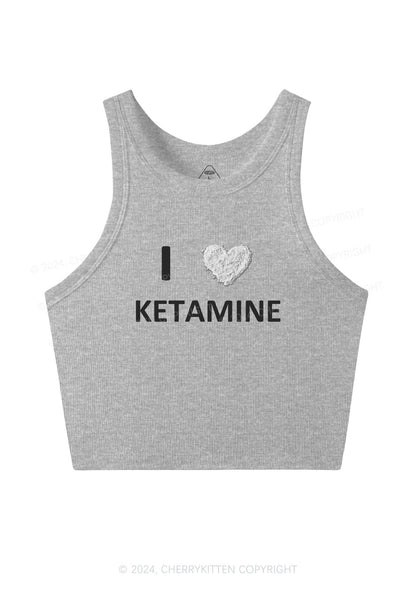 I Love K Y2K Crop Tank Top Cherrykitten