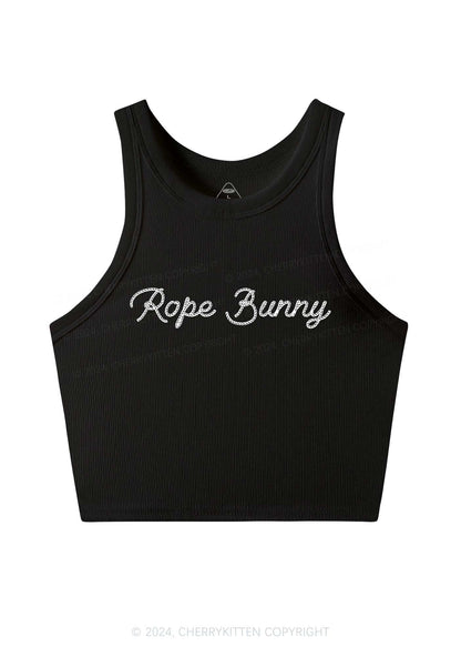 Rope Bunny Y2K Crop Tank Top Cherrykitten