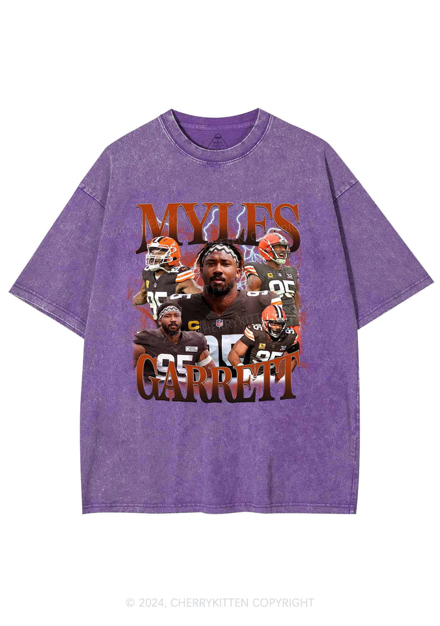 Red Myles Y2K Super Bowl Washed Tee Cherrykitten