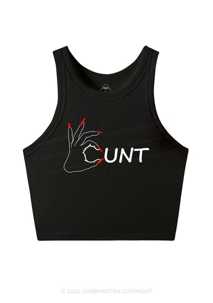 Clever Cxxt Y2K Crop Tank Top Cherrykitten