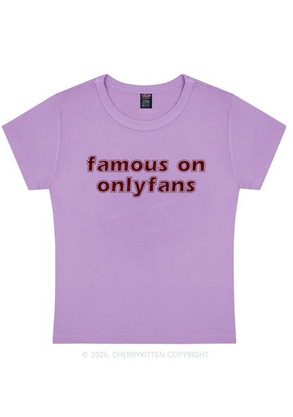 Famous On Onlyfans Y2K Baby Tee Cherrykitten