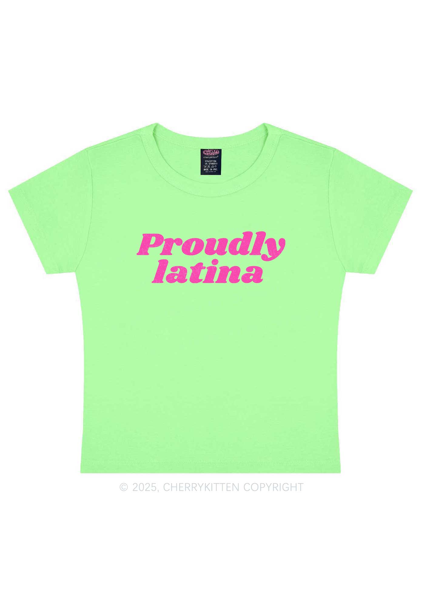 Proudly Latina Y2K Baby Tee Cherrykitten