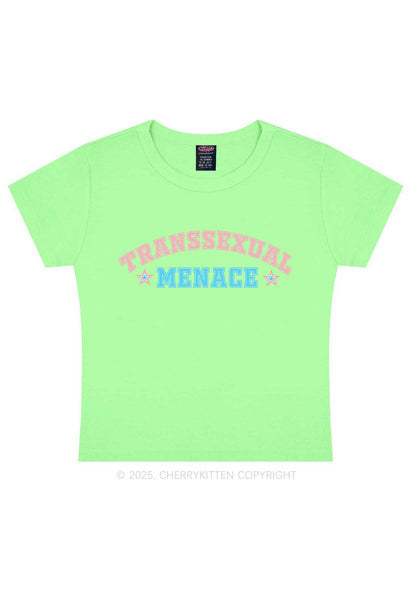 Transsexual Menace Y2K Baby Tee Cherrykitten