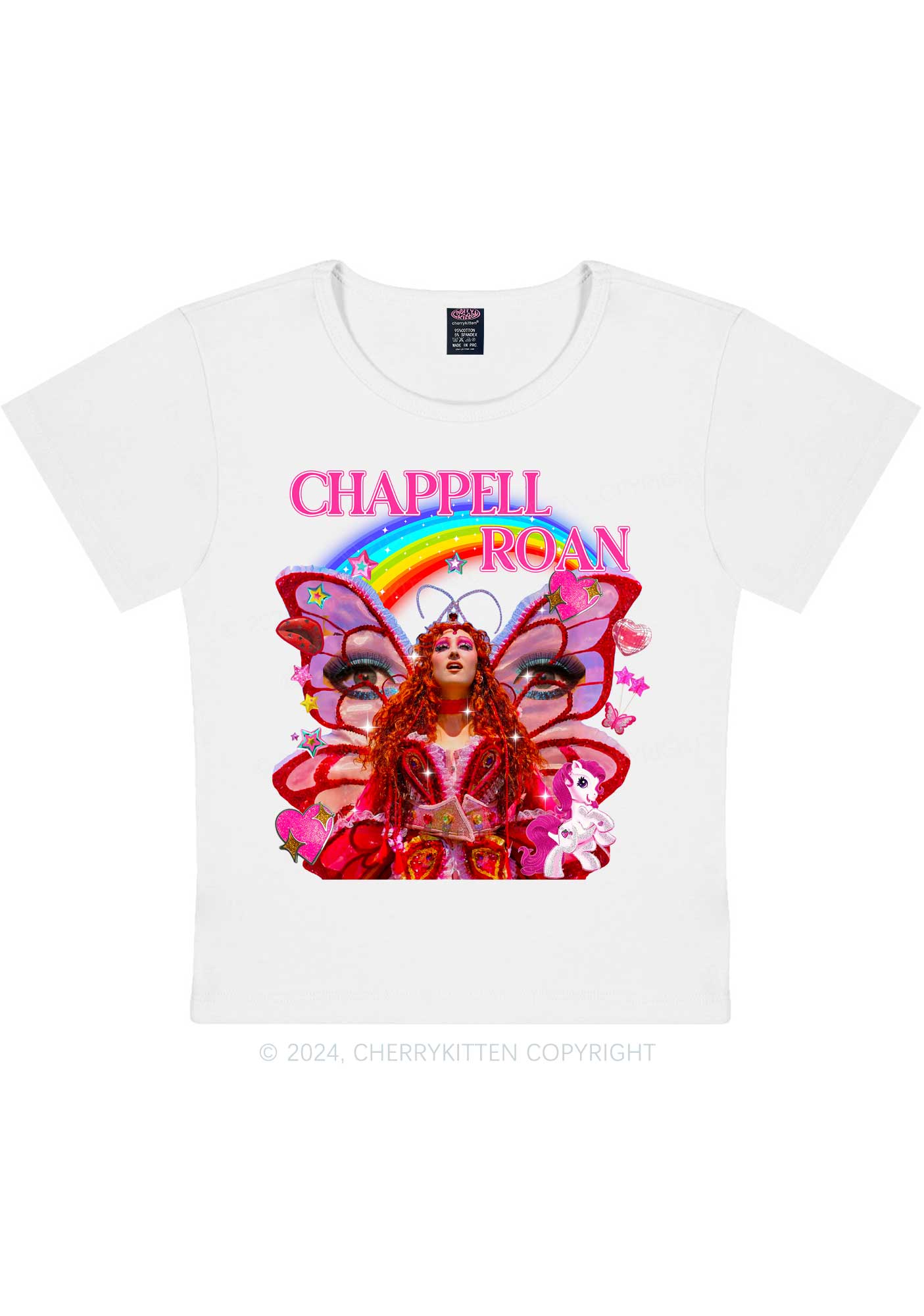 CR Fairy Tour Y2K Baby Tee Cherrykitten