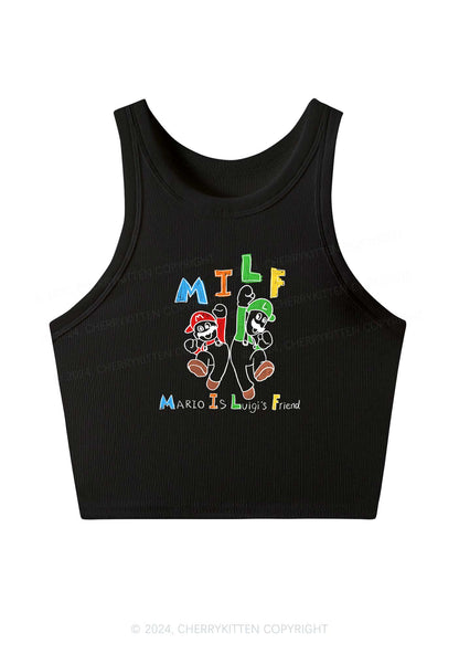 Mxxf Friends Y2K Crop Tank Top Cherrykitten