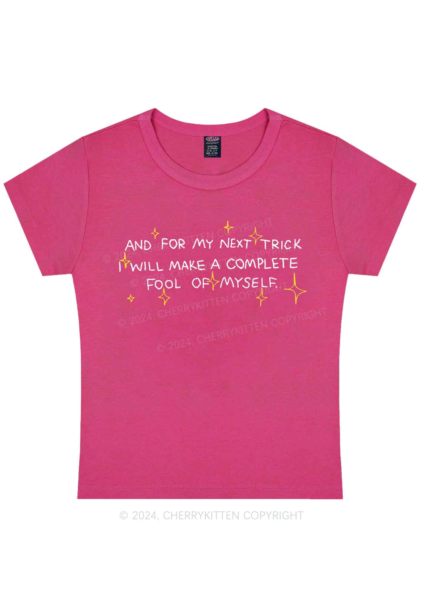 Complete Fool Of Myself Y2K Baby Tee Cherrykitten