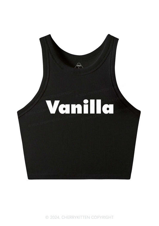 Vanilla Y2K Crop Tank Top Cherrykitten