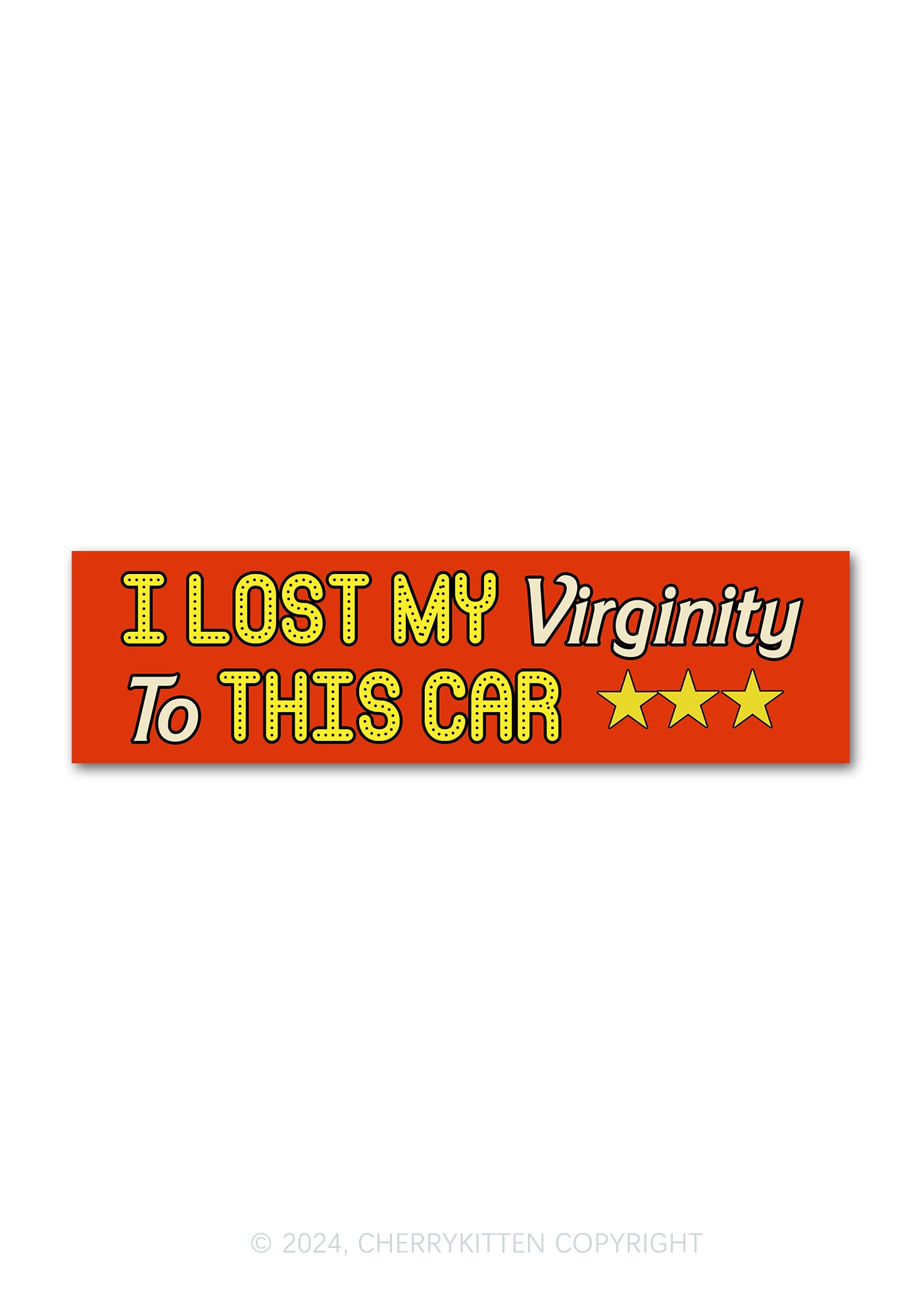 Lost My Car Y2K Car Bumper Magnet Cherrykitten