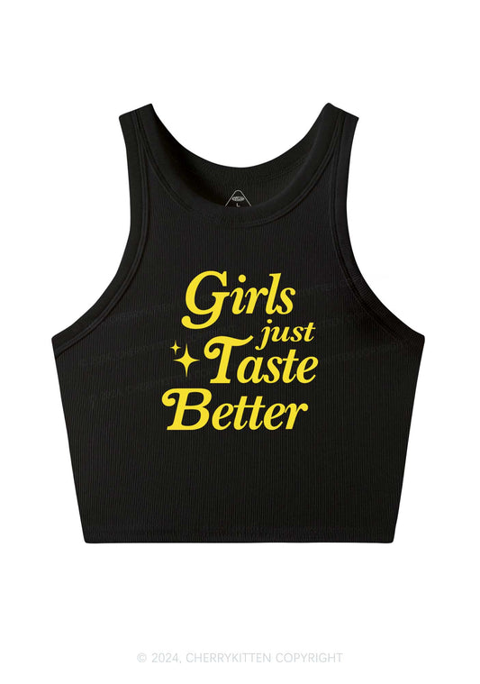 Girls Just Taste Better Y2K Crop Tank Top Cherrykitten