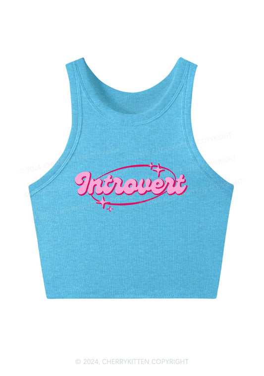 Introvert Universe Y2K Crop Tank Top Cherrykitten