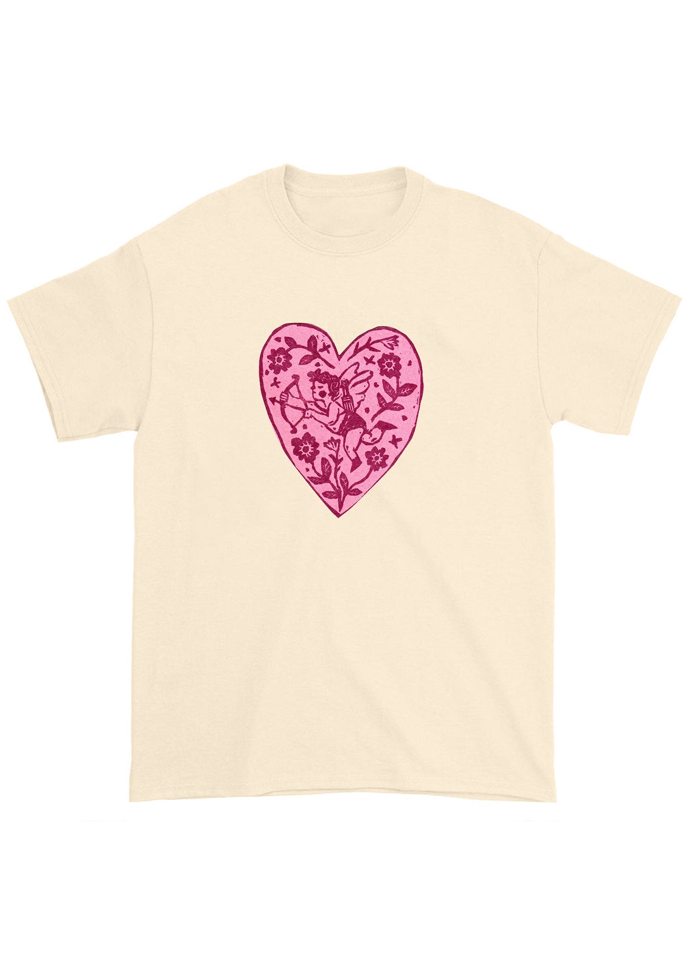 Pink Angel Heart Chunky Shirt