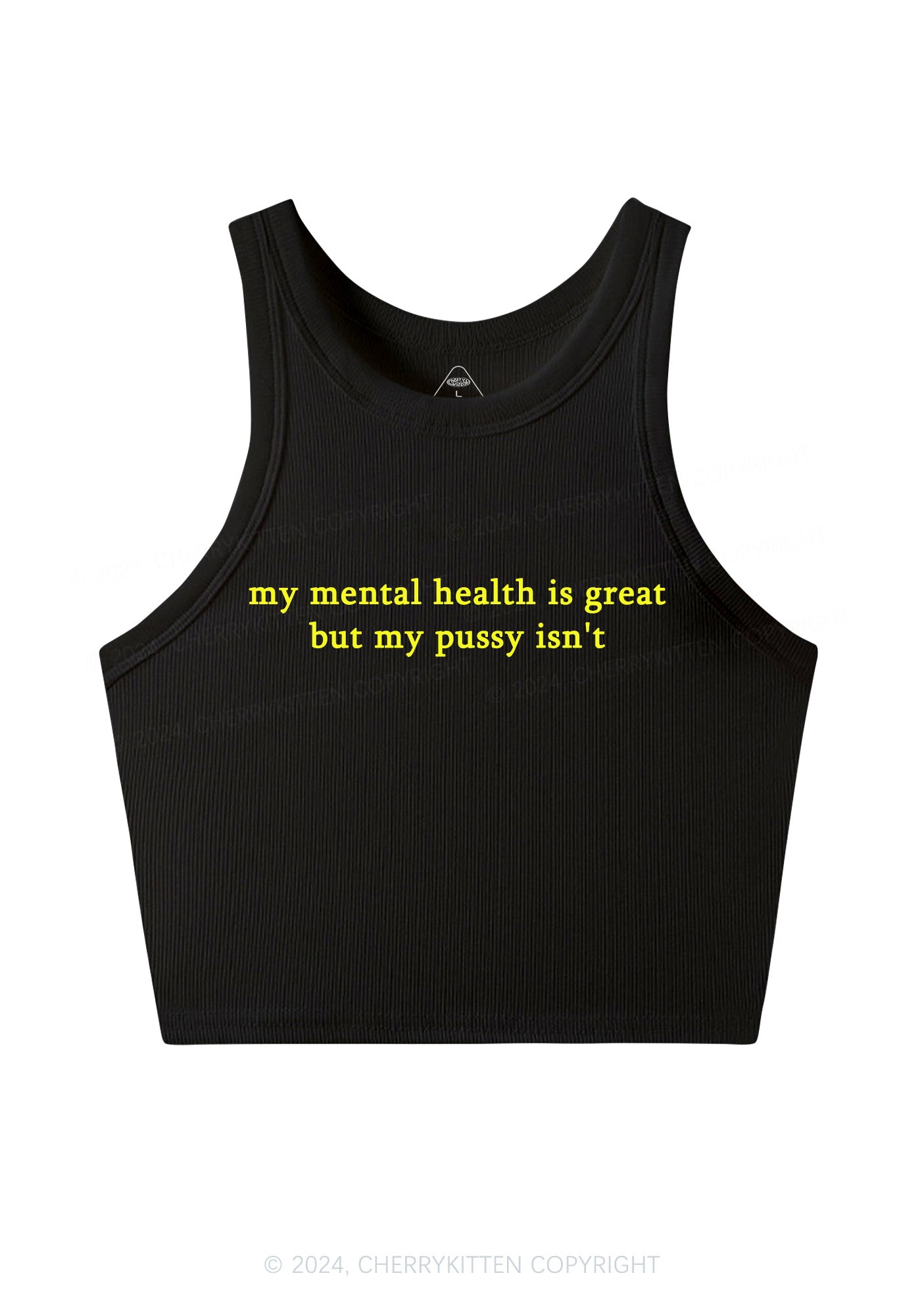 My Puxxy Isn't Great Y2K Crop Tank Top Cherrykitten