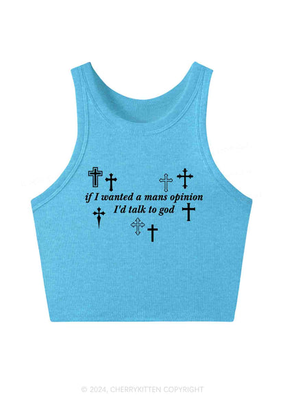 Talk To God Y2K Crop Tank Top Cherrykitten