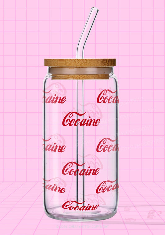 Special Cola Y2K Printed Glass Cup Cherrykitten