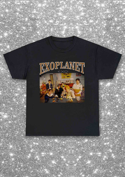 Exoplanet Kpop Y2K Chunky Shirt Cherrykitten