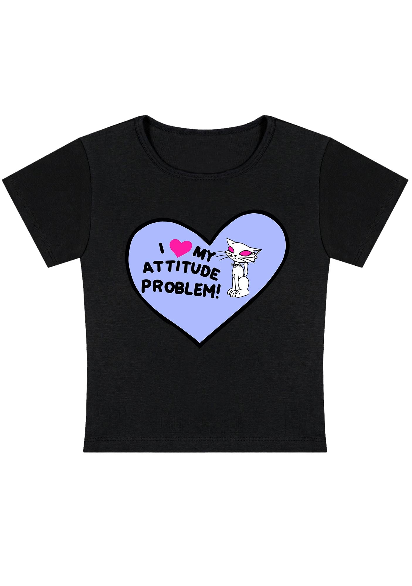 Curvy My Attitude Problem Baby Tee