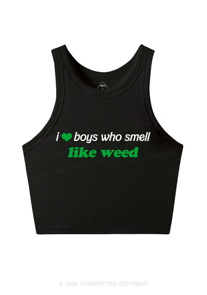 Boys Smell Like Wxxd Y2K Crop Tank Top Cherrykitten