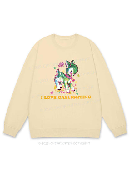 I Love Gaslighting Y2K Sweatshirt Cherrykitten