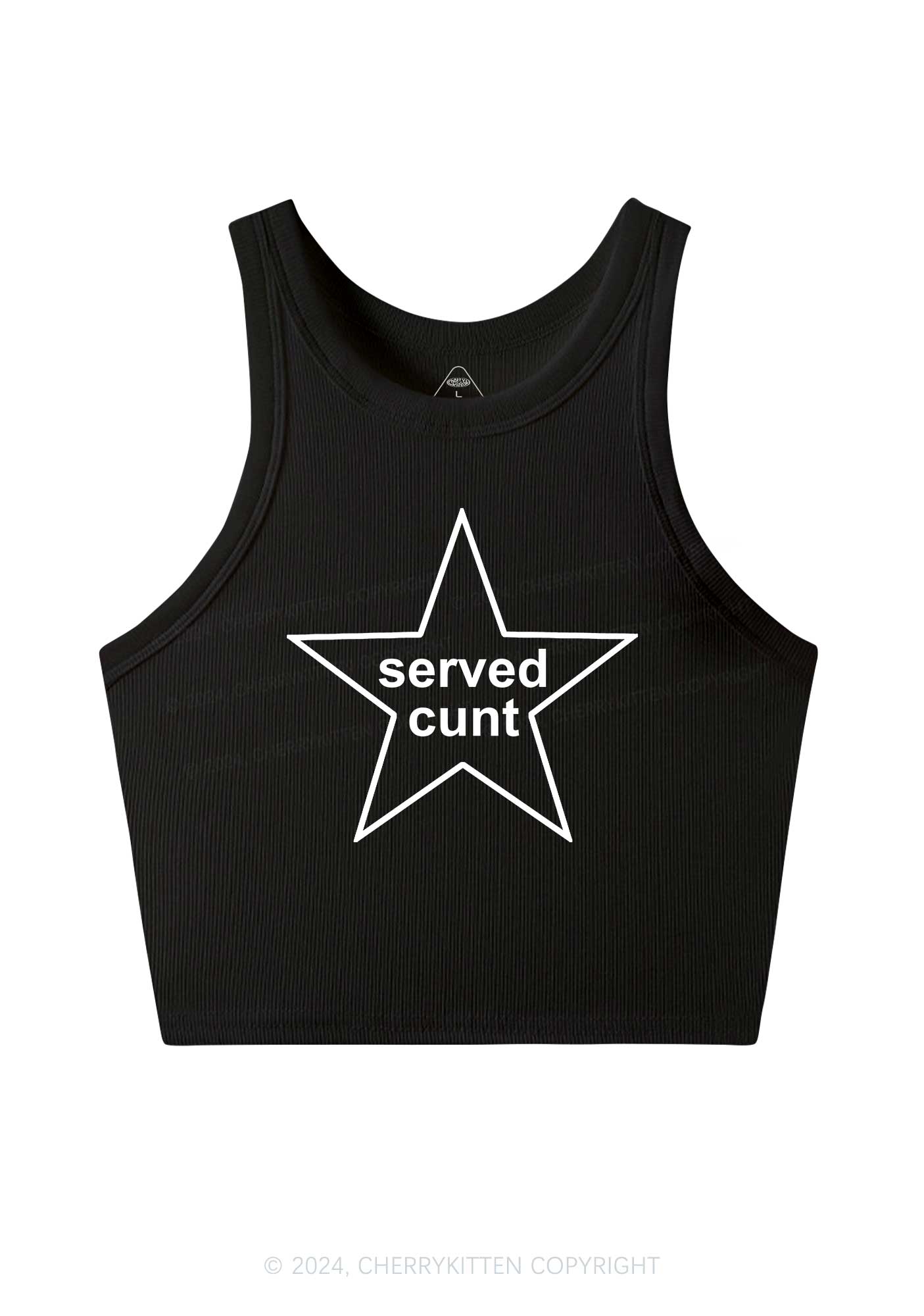 Served Cxxt Star Y2K Crop Tank Top Cherrykitten