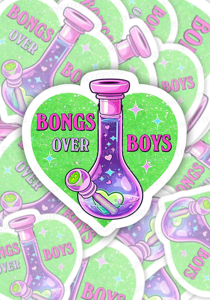 Bongs Over Boys 1Pc Y2K Sticker Cherrykitten