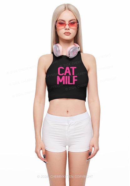 Cat Mxxf Y2K Crop Tank Top Cherrykitten