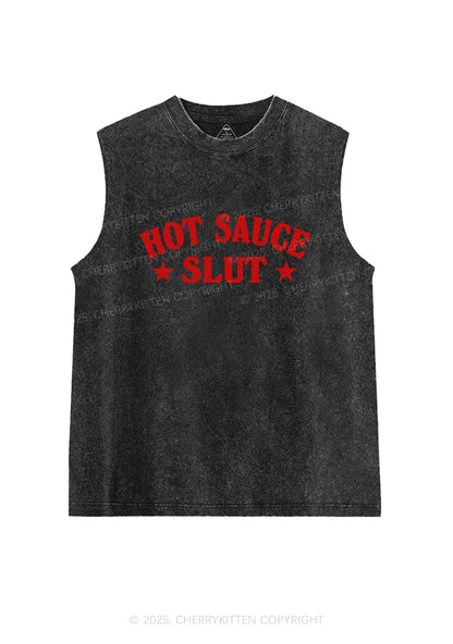 Hot Sauce Slxt Y2K Washed Tank Cherrykitten