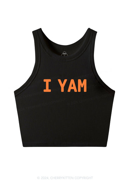 I Yam Y2K Valentine's Day Crop Tank Top Cherrykitten