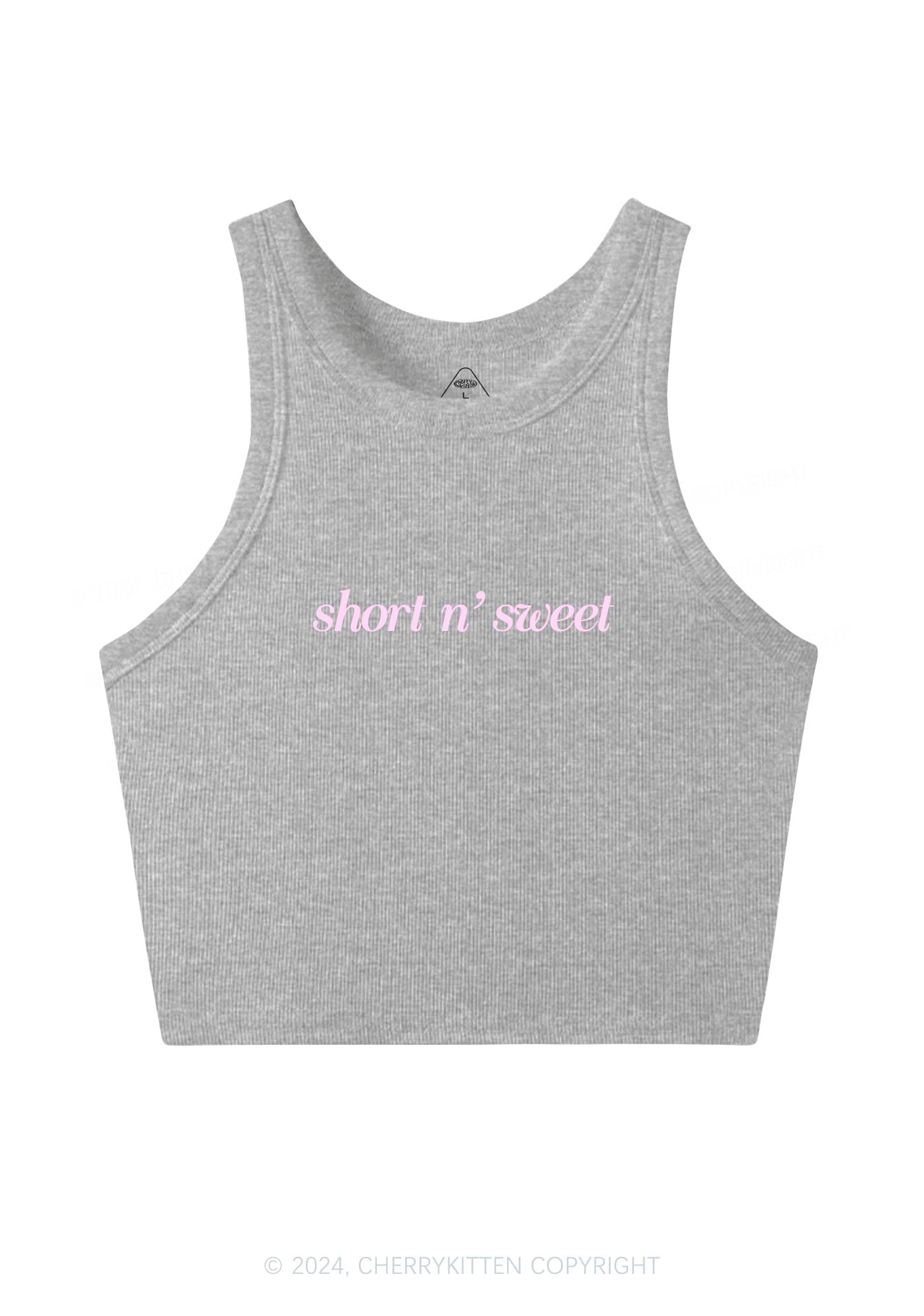 Short Sweet Y2K Crop Tank Top Cherrykitten