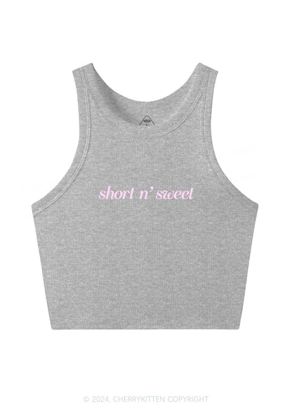 Short Sweet Y2K Crop Tank Top Cherrykitten