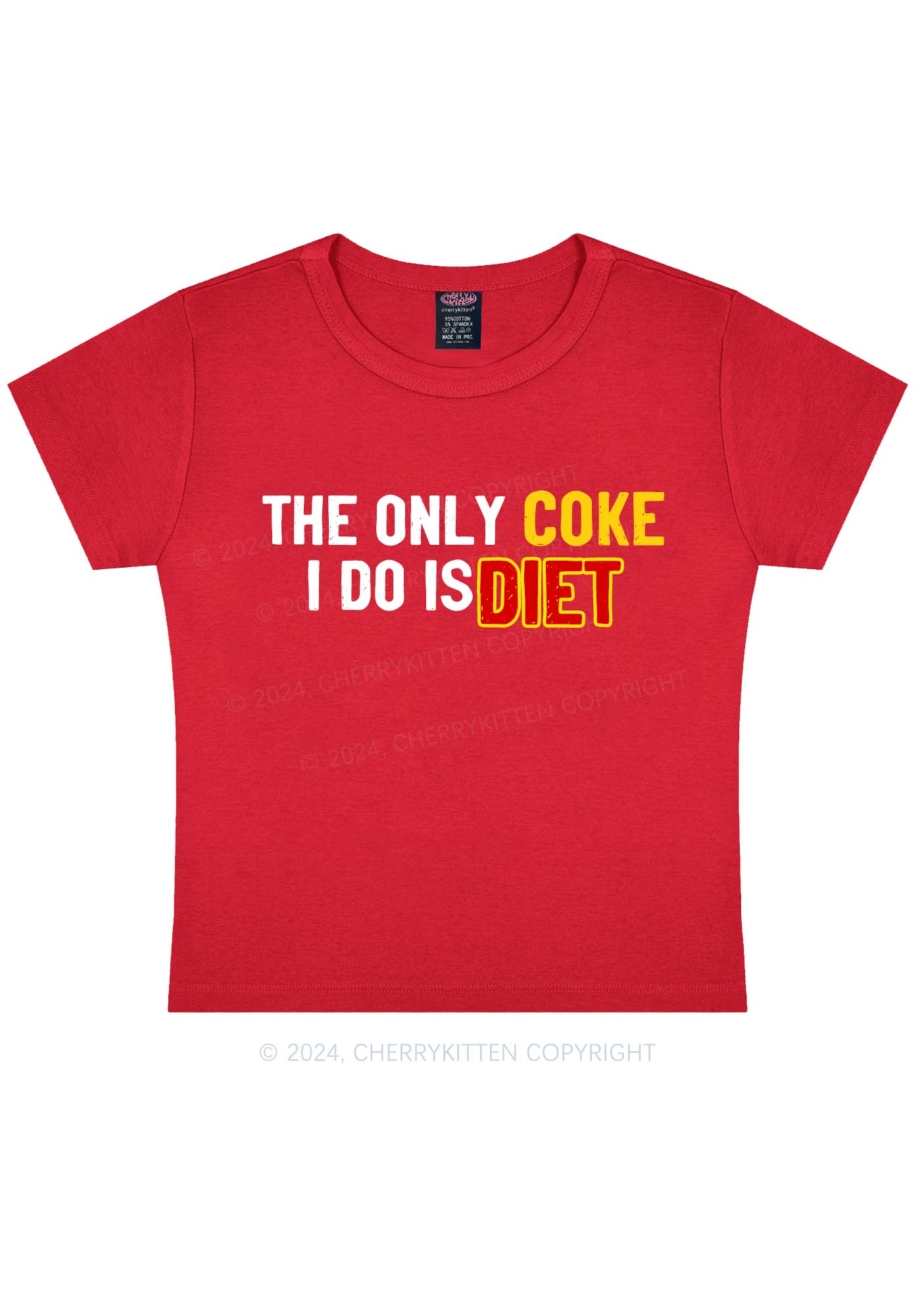 Coke Diet Y2K Baby Tee Cherrykitten