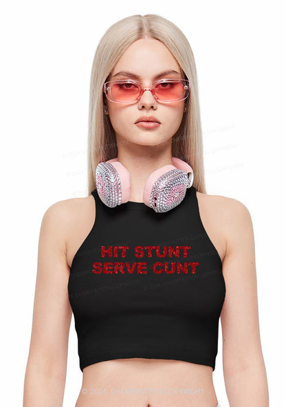 Hit Stunt Y2K Crop Tank Top Cherrykitten