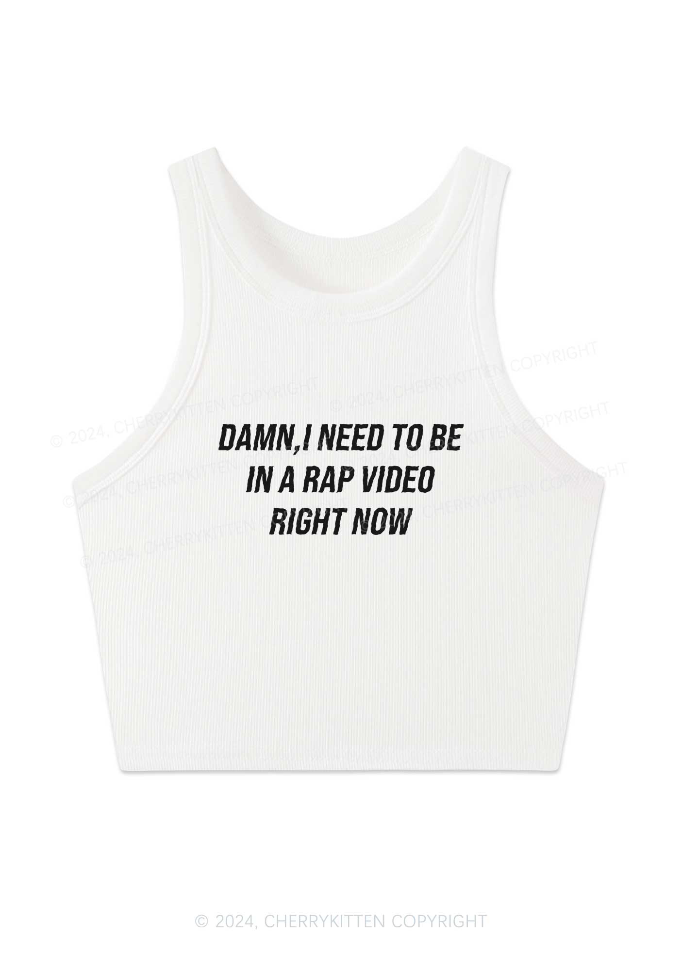 In Rap Video Right Now Y2K Crop Tank Top Cherrykitten